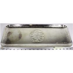 DECORATIVE SILVER PLATTER.