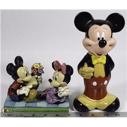 PAIR OF MICKEY MOUSE DECORATIONS.
