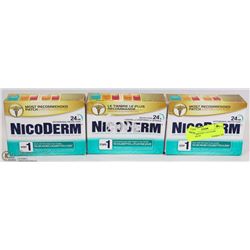 NICODERM STEP 1 (14 CLEAR PATCHES) X3
