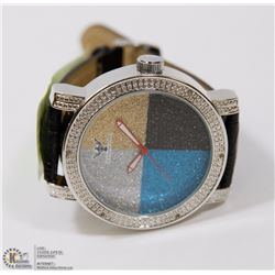 DIAMOND KING MENS WATCH WITH GENUINE DIAMONDS
