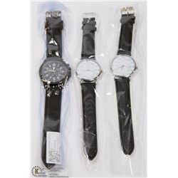 LOT OF 3 NEW MENS ASSORTED WATCHES