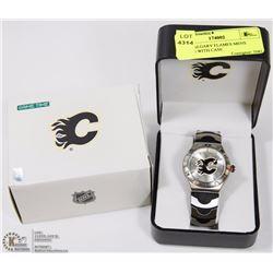 NEW CALGARY FLAMES MENS WATCH WITH CASE