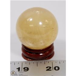 #76- NATURAL CITRINE SPHERE BALL