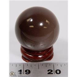 #68- PURPLE CAT'S EYE SPHERE BALL