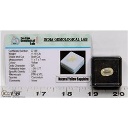 #81-NATURAL YELLOW SAPPHIRE 11.40CT
