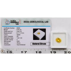 #91-NATURAL ZIRCON GEMSTONE 4.45CT