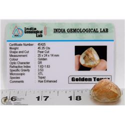 #86-GOLDEN TOPAZ GEMSTONE 45.25CT