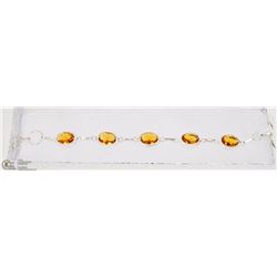 #27-GOLDEN CITRINE GEMSTONE BRACELET