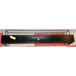 LARGE BLACK WALL RACK