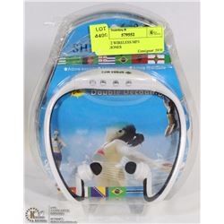 LOT OF 2 WIRELESS MP3 HEADPHONES