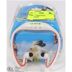 LOT OF 2 WIRELESS MP3 HEADPHONES