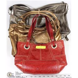 LOT OF 3 HANG BAGS - AMPARO, FOSSIL, JESSICA.