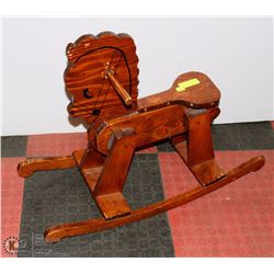 WOOD ROCKING HORSE