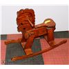 Image 1 : WOOD ROCKING HORSE