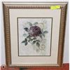 Image 1 : FRAMED FLORAL PICTURE