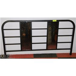 CHECKER BOARD STYLE METAL HEAD BOARD.