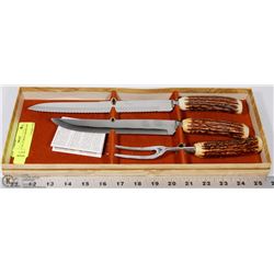 ESTATE 3 PC CUTRON CARVING SET IN BOX