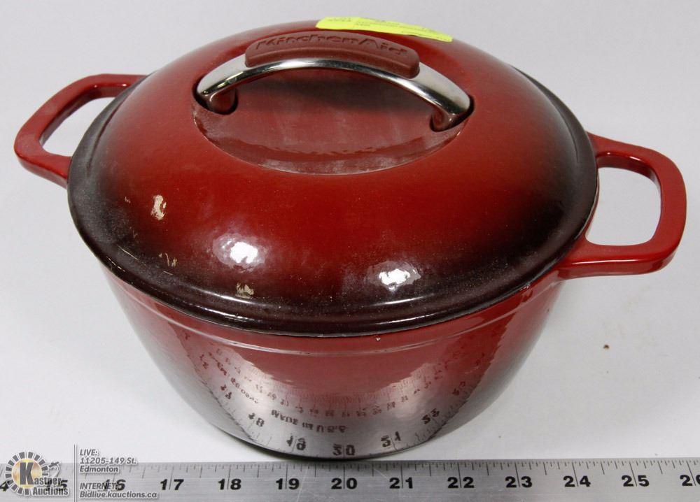 ESTATE KITCHENAID ENAMELED DUTCH OVEN Kastner Auctions