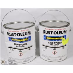 TWO PAILS OF RUST-OLEUM COMMERCIAL 5200 SYSTEM DTM
