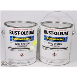 TWO PAILS OF RUST-OLEUM COMMERCIAL 5200 SYSTEM DTM