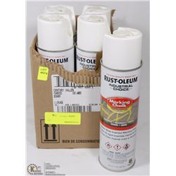 LOT OF 5 RUST-OLEUM WATER BASE INVERTED MARKING