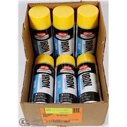 6 CANS OF KRYLONINDUSTRIAL IRON GUARD SPRAY PAINT