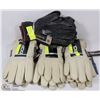 Image 1 : 3 BUNDLES OF THINSULATE WATER REPELLANT WORK GLOVE