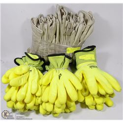 LARGE BUNDLE OF WORK GLOVES SIZE SMALL SOLD WITH