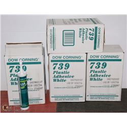 4 CASES OF DOW CORNING 739 PLASTIC ADHESIVE