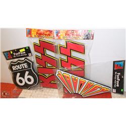 ROUTE 66 3D FOAM SIGN SOLD WITH TWO KISS 3D SIGNS,