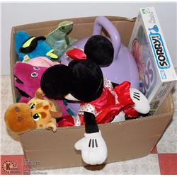 BOX W/KIDS TOYS INCL. WALT DISNEY MINNIE
