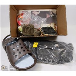 VARIETY BOX WITH NEW LEATHER FANNY PACK & MORE