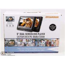 SYLVANIA 9" DUAL SCREEN TRAVEL DVD PLAYER