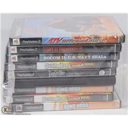 LOT OF 9 PLAYSTATION 2 GAMES