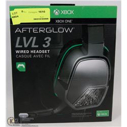 XBOX ONE AFTERGLOW LVL 3 WIRED HEADSET