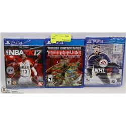 THREE PLAYSTATION 4 GAMES