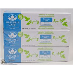 6 NEW NATURES GATE NATURAL TOOTHPASTE 119ML EACH