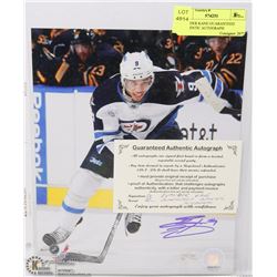 EVANDER KANE GUARANTEED AUTHENTIC AUTOGRAPH