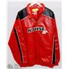 Image 1 : NASCAR RED LEATHERETTE COLLECTORS JACKET SIZE XL