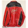 Image 2 : NASCAR RED LEATHERETTE COLLECTORS JACKET SIZE XL