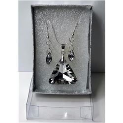 #6 - TRIANGLE SWAROVSKI CRYSTAL PENDANT