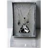 Image 1 : #6 - TRIANGLE SWAROVSKI CRYSTAL PENDANT