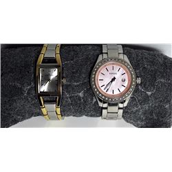 #1 - LOT OF 2 DESIGNER LADIES WATCHES