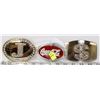 Image 1 : LOT OF THREE BELT BUCKLES INCLUDING COCA-COLA