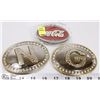 Image 1 : LOT OF THREE BELT BUCKLES INCLUDING COCA-COLA