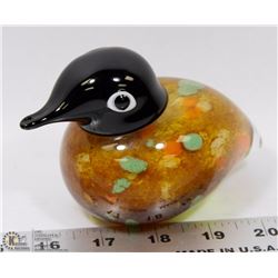 HAND BLOWN GLASS MURANO STYLE DUCK