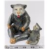 Image 1 : SET OF ANTIQUE SALT & PEPPER BEAR & CUB SLOKES W/