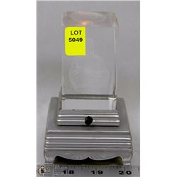 RELIGIOUS 3D GLASS LIGHT UP JESUS FIGURINE