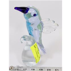 GLASS ART HUMMINGBIRD