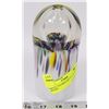 Image 1 : MULTI- COLORED ART GLASS PAPER WEIGHT